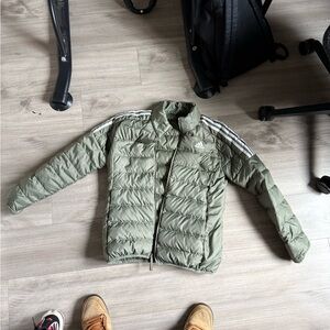 Adidas Men's Olive Puffer Jacket